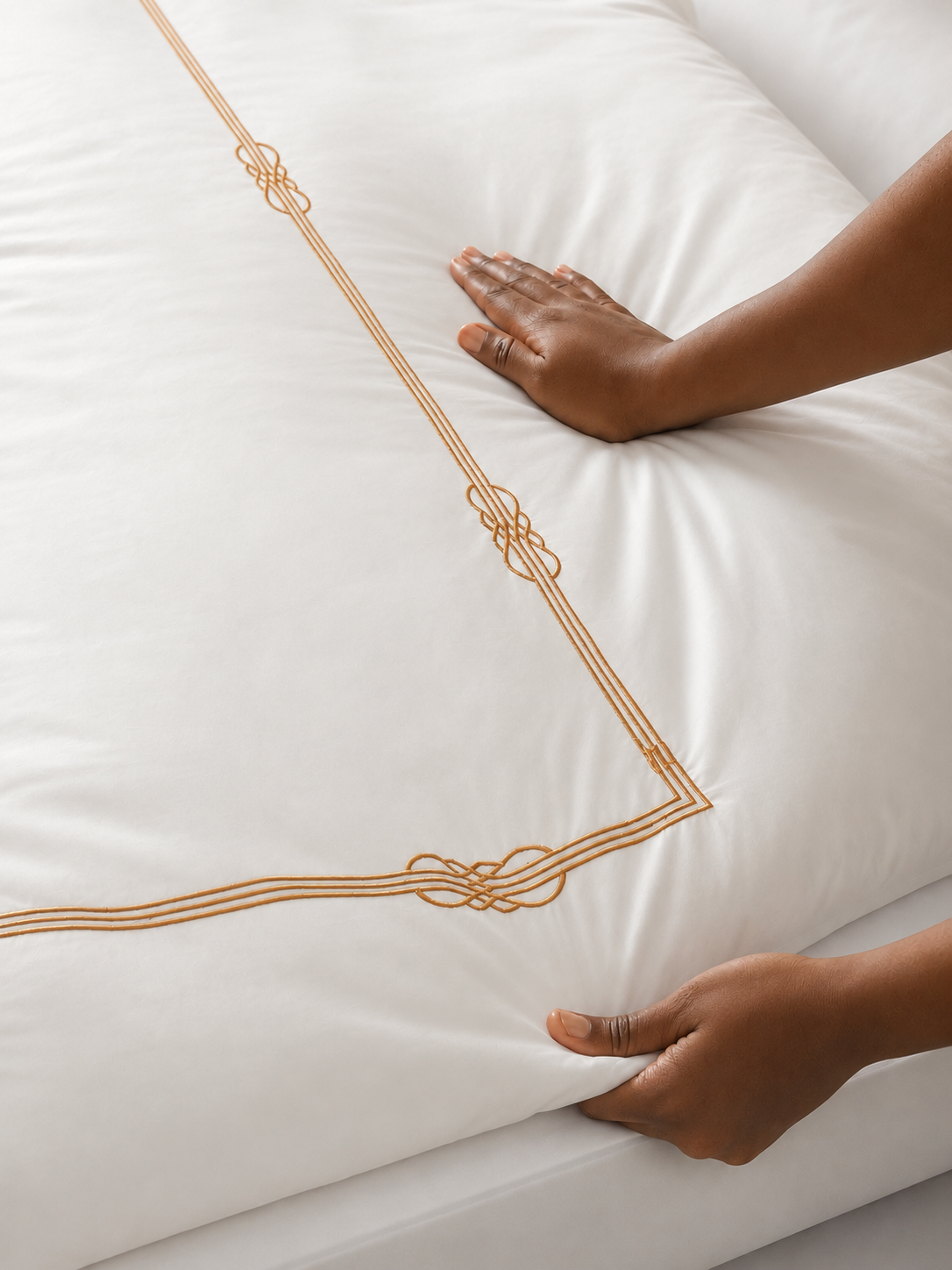 6PC White King Bedsheet Set | Space Apparent - Image 2