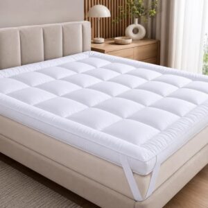 Space Apparent Super King bed topper with cotton cover and microfiber filling